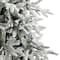 9.5ft. Pre-Lit Flocked Manchester Spruce Artificial Christmas Tree, 650 Lights